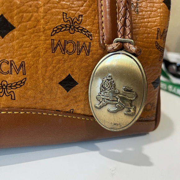 MCM SMALL COGNAC VISETOS HANDBAG - Picture 11 of 16